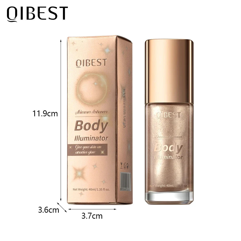 QIBEST 5-Color Liquid Highlighter Glitter Glow Makeup Liquid Highlighter Qme