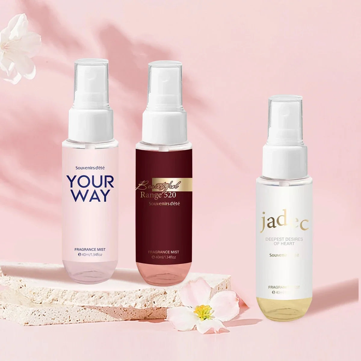Alcohol-Free Floral Fragrance Spray Set – 4×40ml EDC Fragrance Spray Set Qme