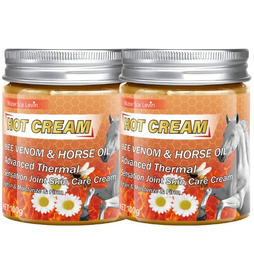 Thermal Bee Venom Horse Oil Firming & Moisturizing Body Cream Firming Body Cream Qme YELLOW 100g