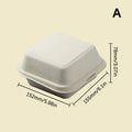 10-Pack Disposable Bento Boxes – Eco Bagasse Food Containers Disposable Food Containers Qst A