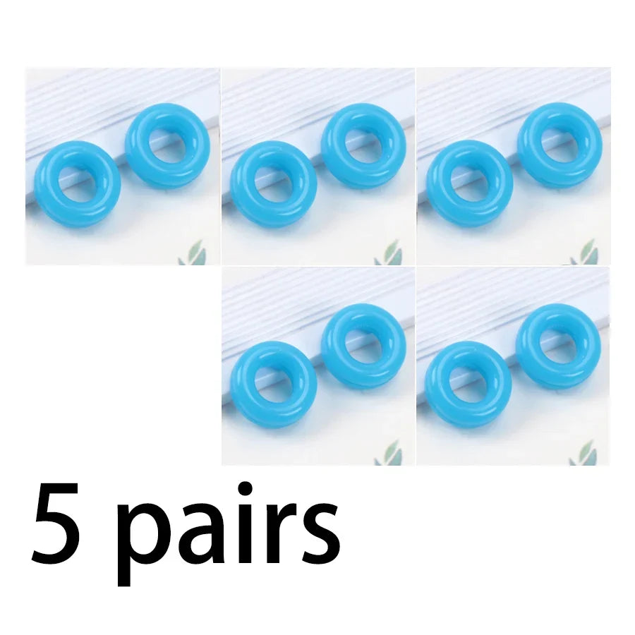 Silicone Anti-Slip Glasses Ear Hooks – 5 Pairs, 8 Colors Glasses Ear Hooks Qme B3
