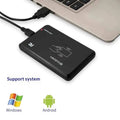 USB RFID Reader 125kHz & 13.56MHz Dual Frequency Smart Card USB RFID Card Reader Qme Default Title