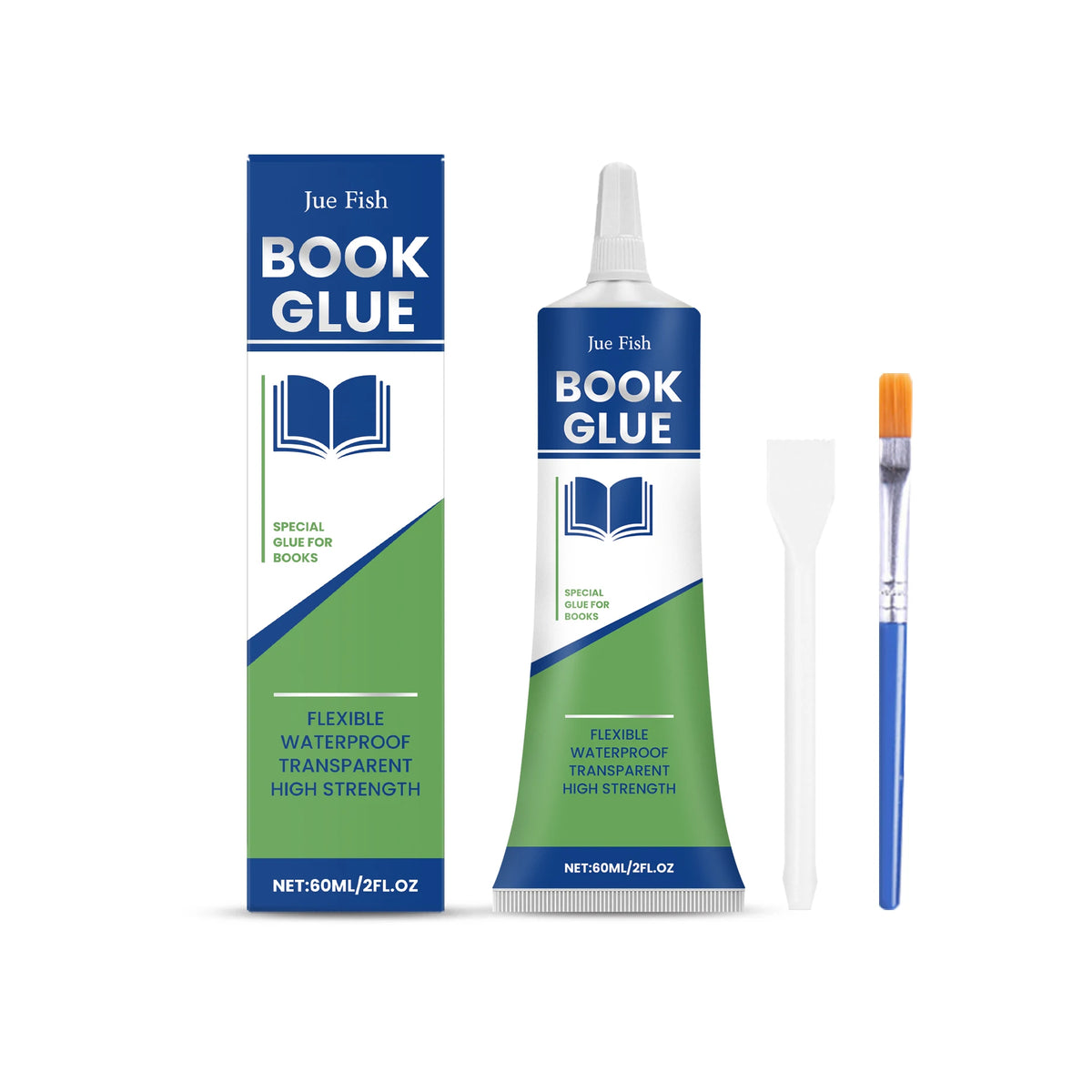 60ml Book Repair Glue – Waterproof Quick-Dry Binding Adhesive Book Repair Glue Qst 1 pc