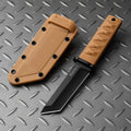 Outdoor Camping Fixed Blade Knife – Steel & Rubber Handle Fixed Blade Knife Qst ccc