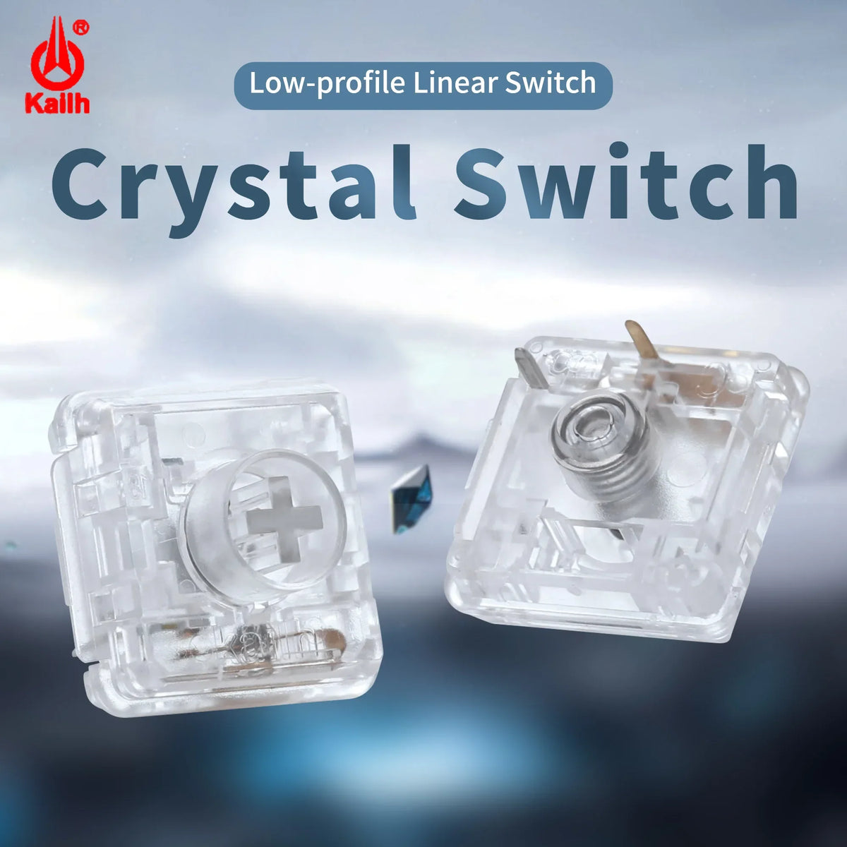 Haute42 Kailh Low Profile Crystal 3-Pin Linear Switches Keyboard Switches Qme