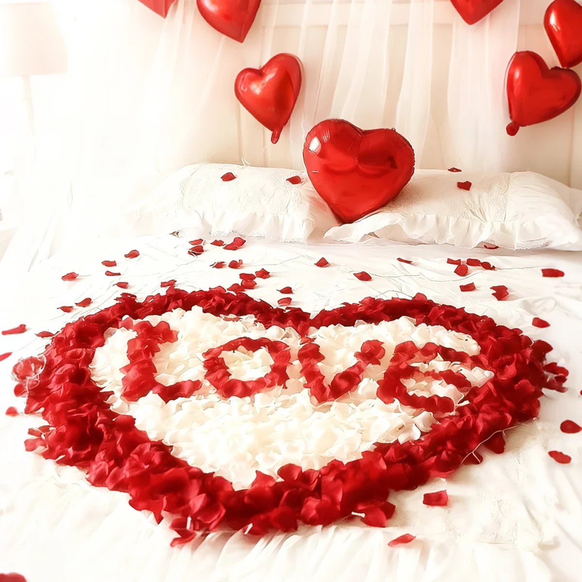 500 Silk Rose Petals – Artificial Flower Petals for Weddings Artificial Rose Petals Qme