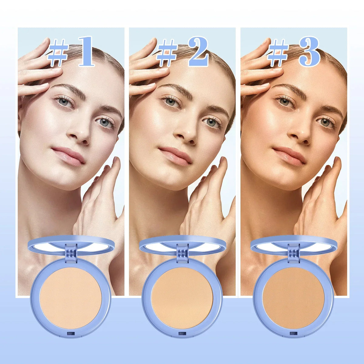 Qme Face Setting Pressed Powder – Oil Control & Waterproof Setting Pressed Powder Qme