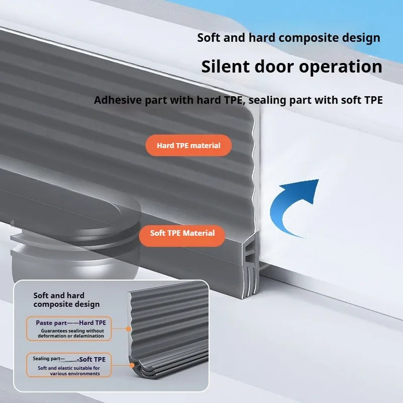 Self-Adhesive TPE Window Seal Strip – Windproof & Noise Reducing Window Weatherstrip Seal Qme