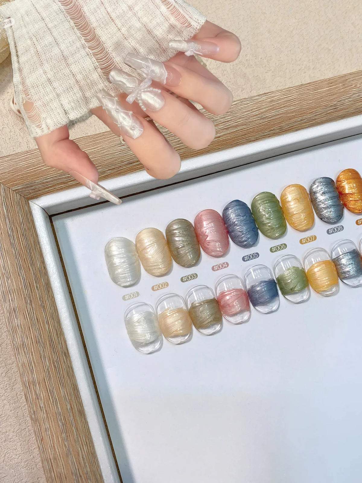 9-Color Pearlescent Solid Nail Polish DIY Art Set | Qme Nail Polish Set Qme