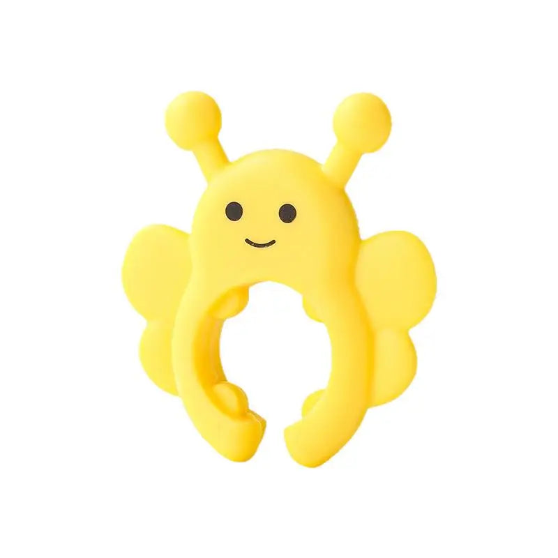Little Bee Silicone Spatula Holder & Pot Clip | Spoon Rest Silicone Spoon Rest Qme Yellow