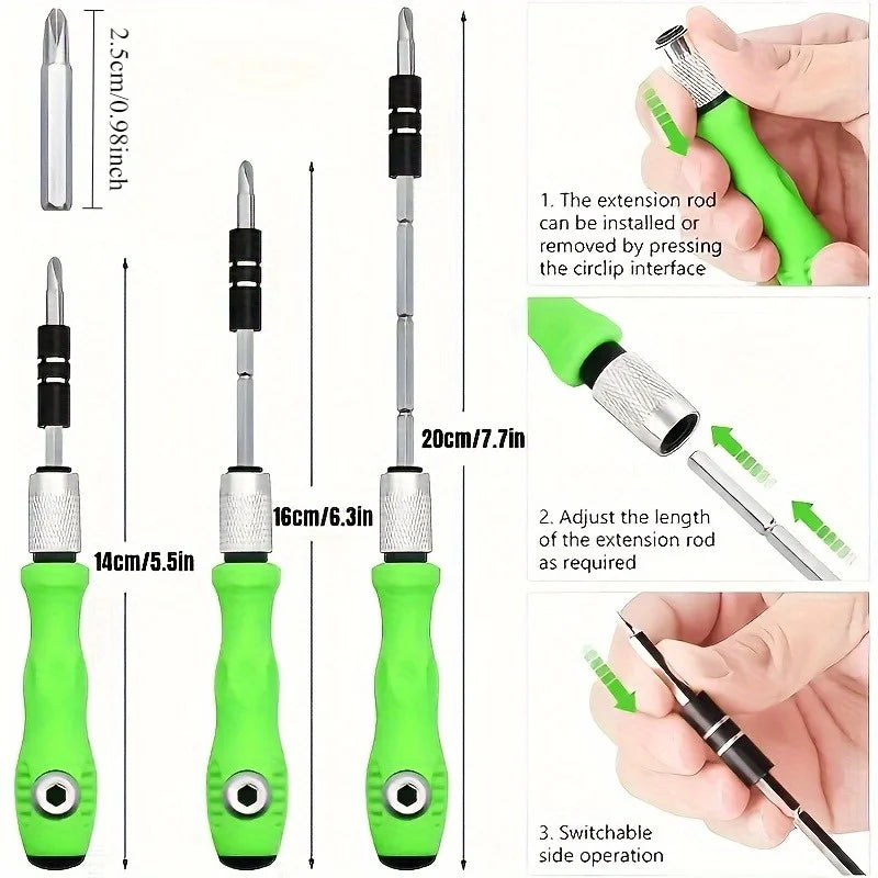 32-in-1 Precision Screwdriver Set – Magnetic Phillips & Flathead Precision Screwdriver Set Qme