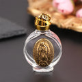 Holy Water Bottle Travel Reusable Christian Baptism Gift Religious Water Bottle Qme Gold