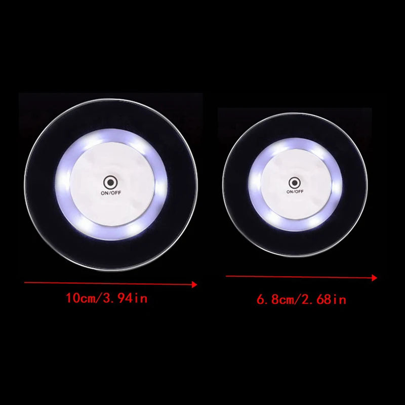 LED Glow Coaster – Colorful Acrylic USB Rechargeable Cup Mat LED Drink Coaster Qst