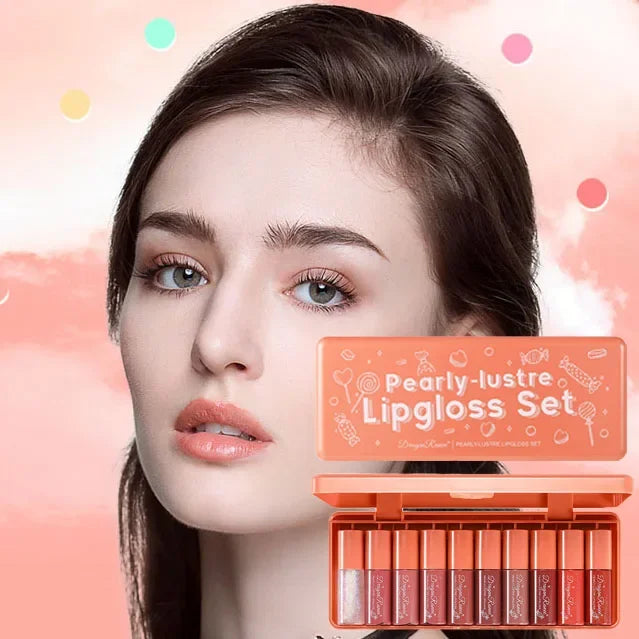 Mirror Waterlight Lip Gloss – Waterproof Non-Stick Glaze Tint Lip Gloss Tint Qme