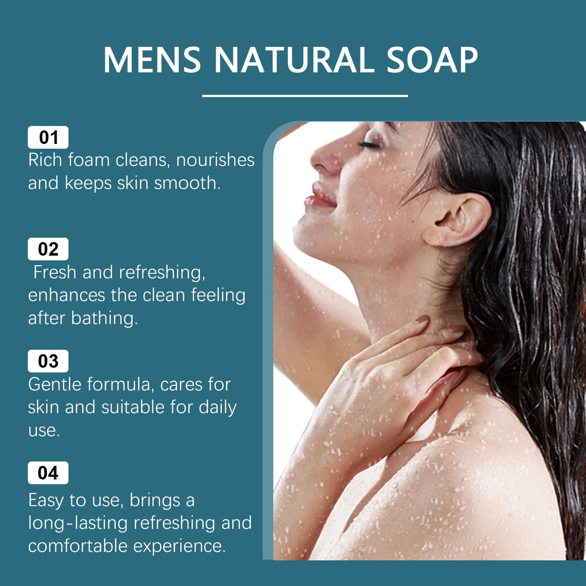 Deep Cleansing Bath Soap – Oil Control & Natural Fragrance Handmade Bath Soap Qst