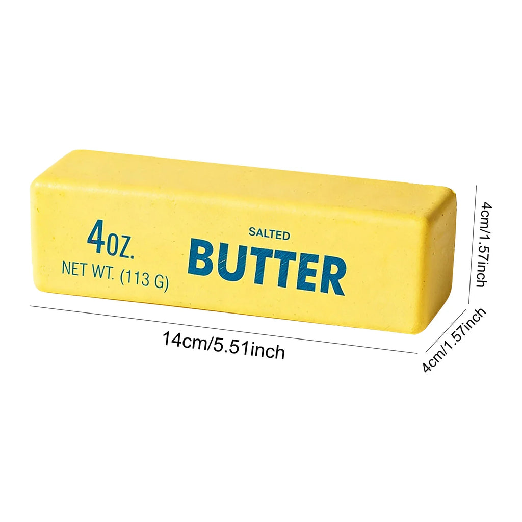 Butter Stick Squishy Fidget Toy – Elastic Cheese Squeeze Squishy Fidget Toy Qme