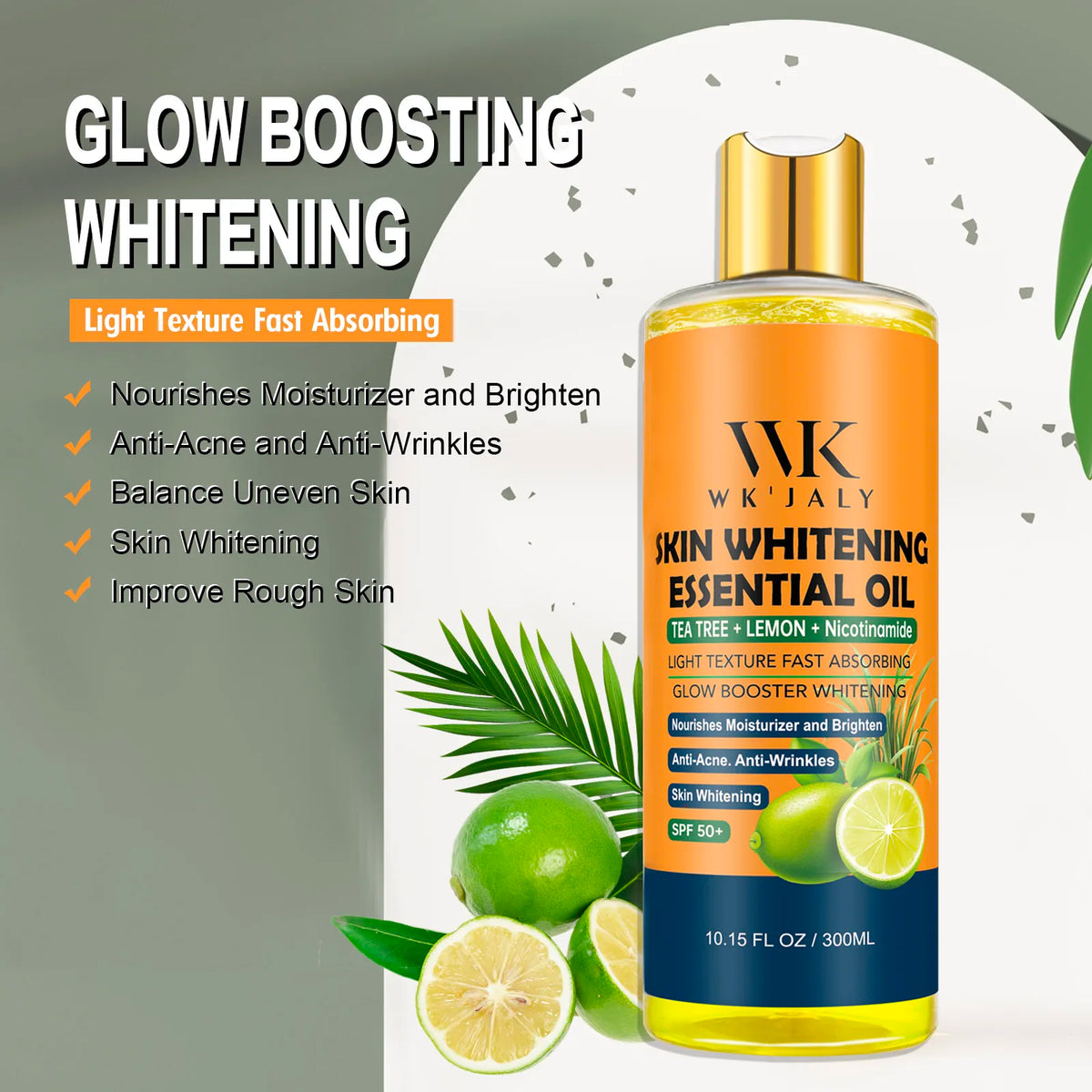 WK'JALY Niacinamide Brightening Body Oil – Tea Tree 300ml Brightening Body Oil Qst