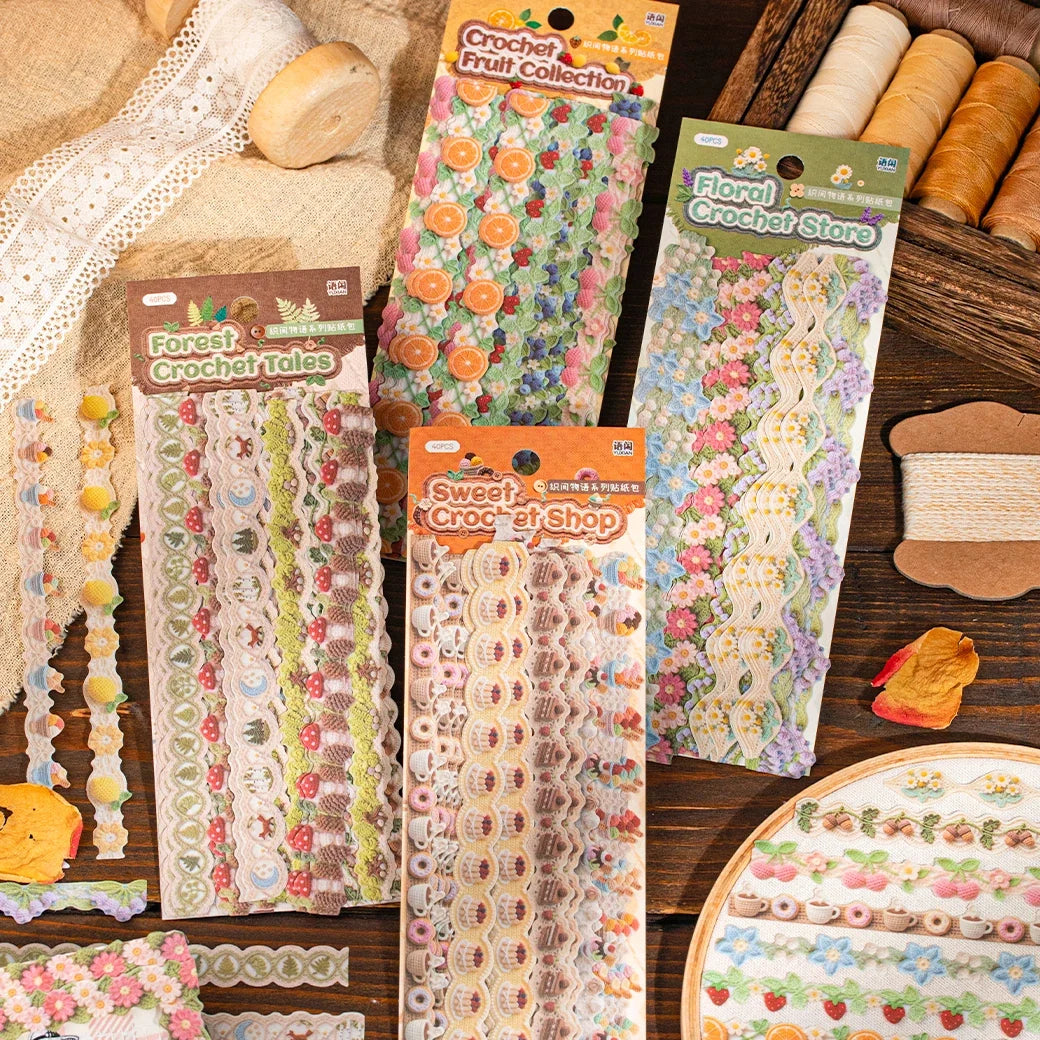 TIANZI Monogatari Cute Aesthetic Stickers for Junk Journaling Decorative Stickers Qme