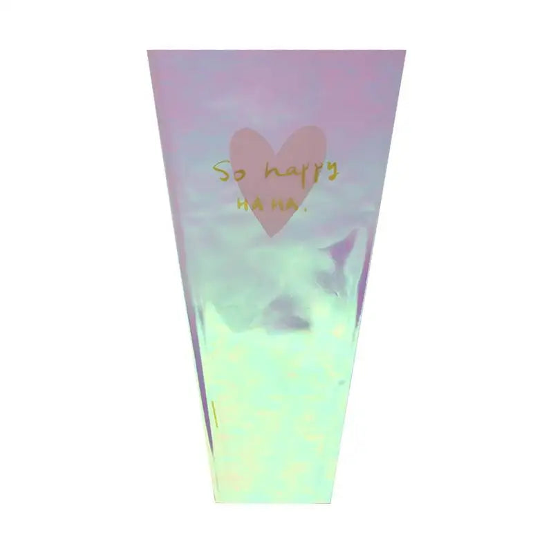 Colorful Transparent Laser Flower Packaging Bags – 30pcs Flower Packaging Bags Qme