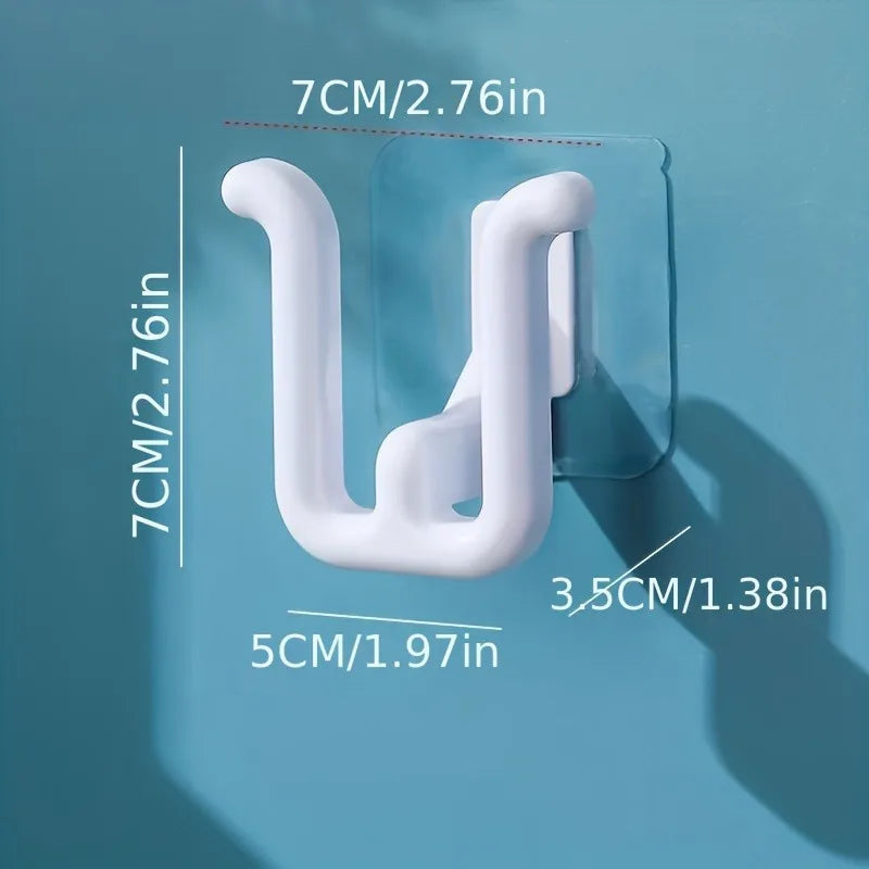 Self Adhesive Wall Mounted Shoe Hook Slipper Rack – Waterproof Wall Mounted Shoe Hook Qme