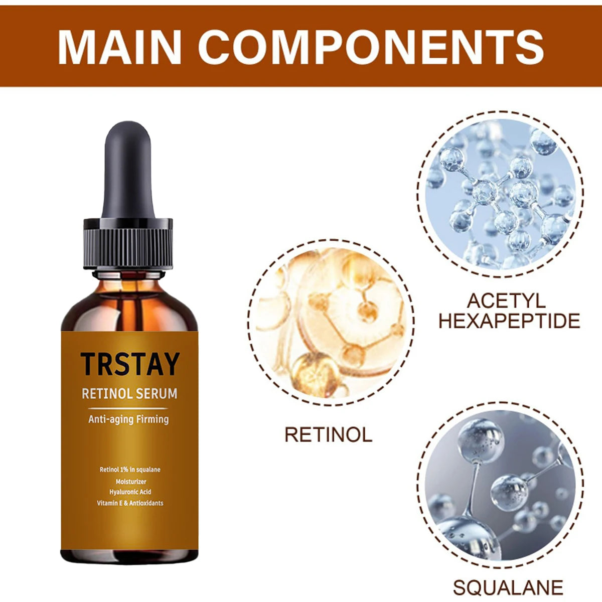 YRFKT Retinol Face Serum – Firming & Moisturizing Anti-Aging Retinol Face Serum Qst