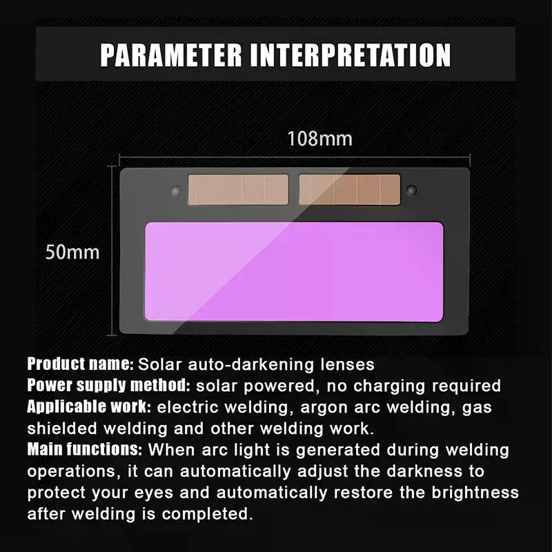Solar Auto-Darkening Safety Glasses | Smart Chip Eye Shield Auto-Darkening Safety Glasses Qme