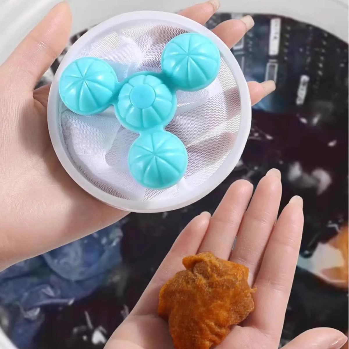 Floating Lint Catcher for Washing Machine – 3-Pack Mesh Filter Washing Machine Lint Catcher Qme