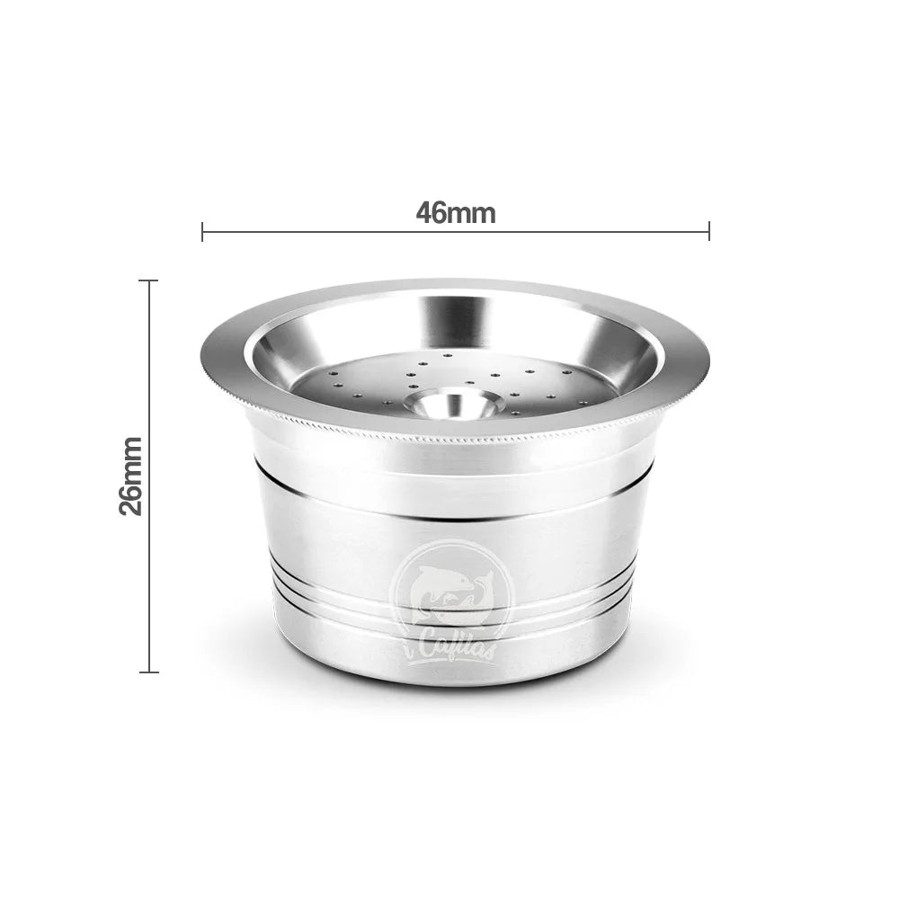 Reusable Stainless Steel Coffee Filter Pods & Tamper Reusable Coffee Filter Qst