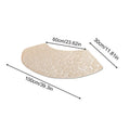 Soft Cotton Bathroom Rug | Curved Washable Absorbent Mat Bathroom Rug Qme Beige China Mainland