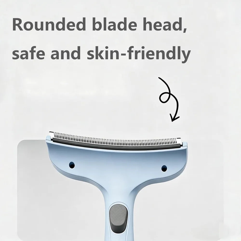 Professional Curved Pet Deshedding Comb & Grooming Brush Pet Deshedding Brush Qme