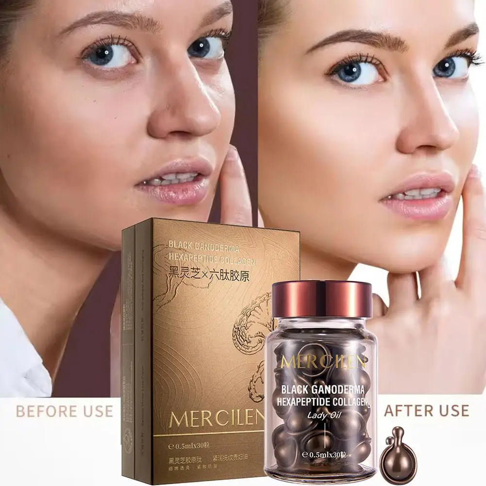 Black Ganoderma Collagen Eye Cream Hydrating Ampoules 30pc Hydrating Eye Cream Qme