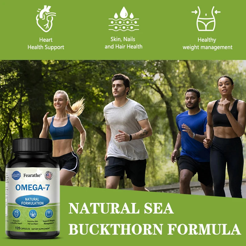 Sea Buckthorn Oil Capsules – Omega-7 for Skin, Hair & Immunity Oil Supplement Capsules Qst