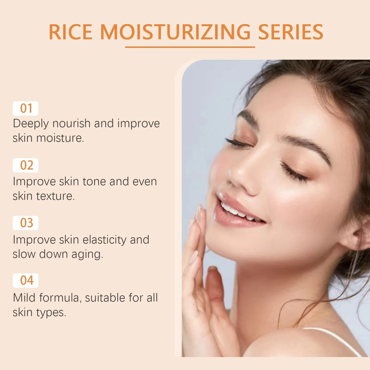Rice Skincare 5-in-1 Brightening Makeup Remover Toner Set Skincare Gift Set Qme