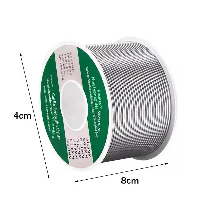 Low Temp Silver Core Solder Wire – Easy Melt Flux Welding Rod 20pc Solder Wire Qme