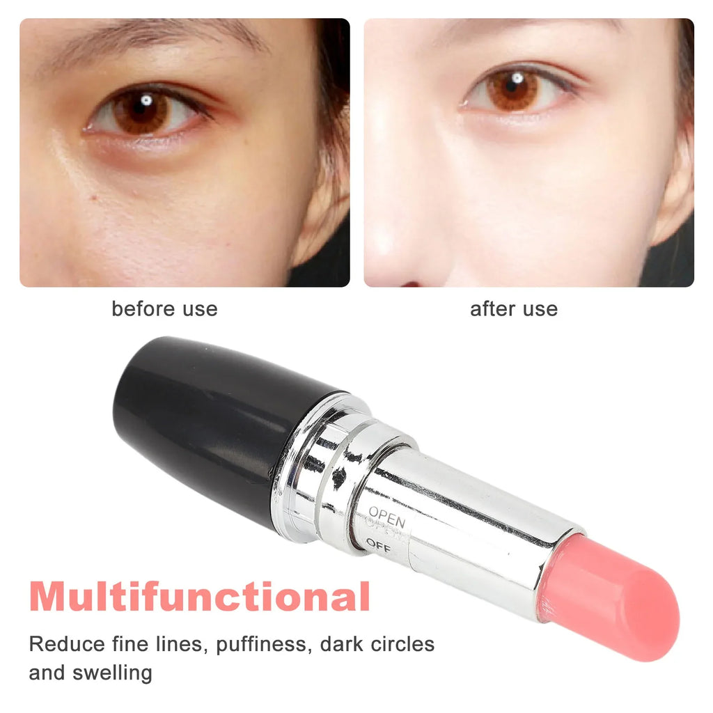 Lipstick Vibrating Face Massager Wand – Portable Skin Tool Facial Massager Wand Qme