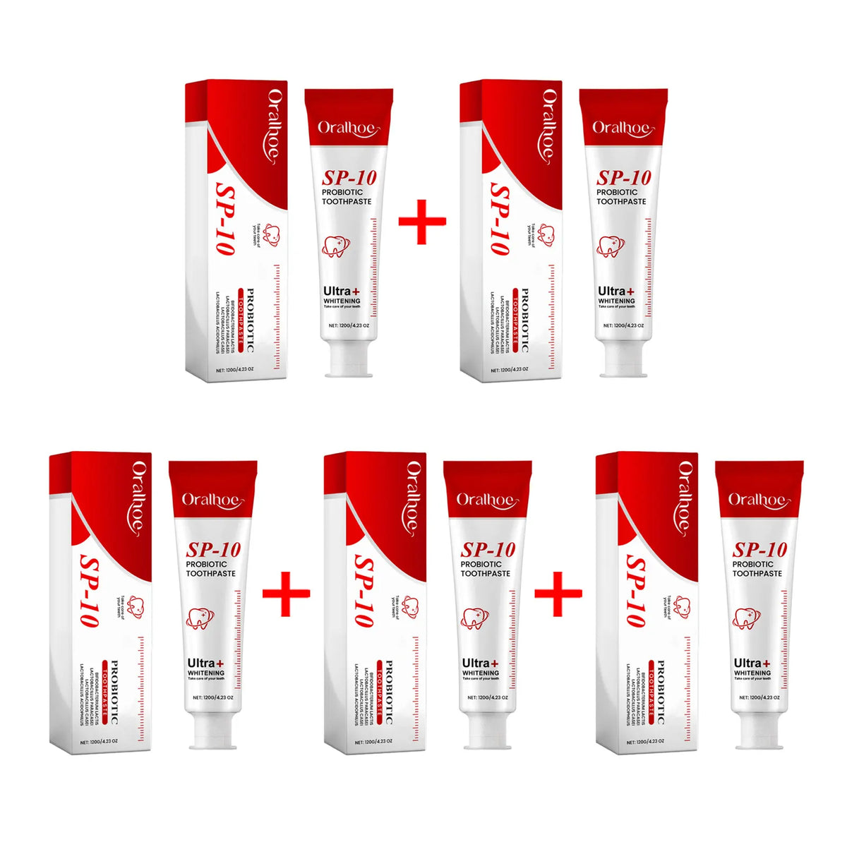 Oralhoe SP-10 Probiotic Toothpaste – Whitening & Fresh Breath Probiotic Toothpaste Qst 600g boxed