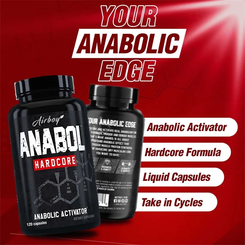 Anabol Hardcore – Muscle Growth & Strength Support Capsules Muscle Growth Supplement Qst
