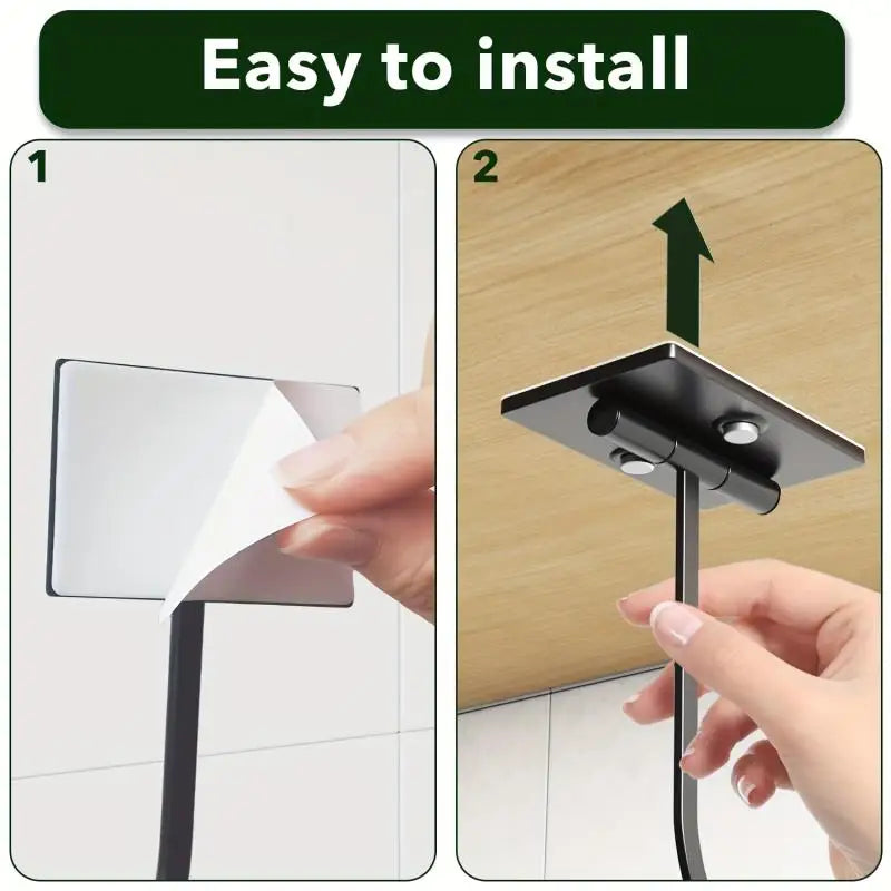 Under-Cabinet Banana Hook | Stainless Steel Screw-Mount Hanger Kitchen Cabinet Hook Qme