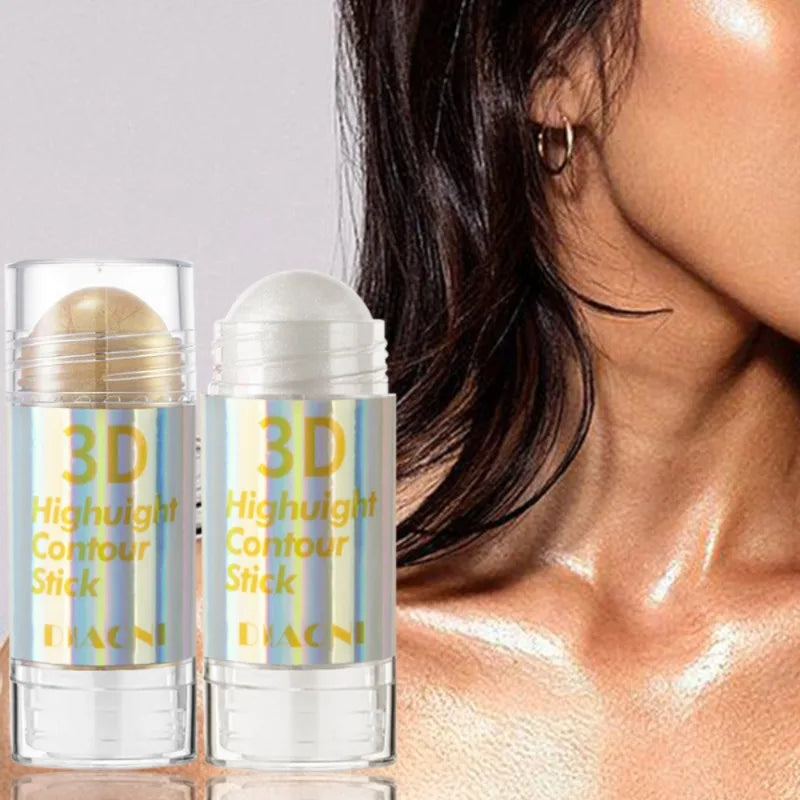 6-Color 3D Highlighter Bar – Contour, Bronzer & Shimmer Stick Highlighter Contour Bar Qme