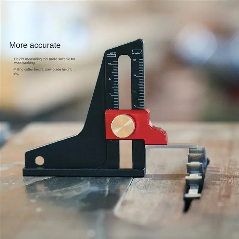 Aluminum Alloy Height & Depth Gauge – DIY Woodworking Tool Woodworking Gauge Qme