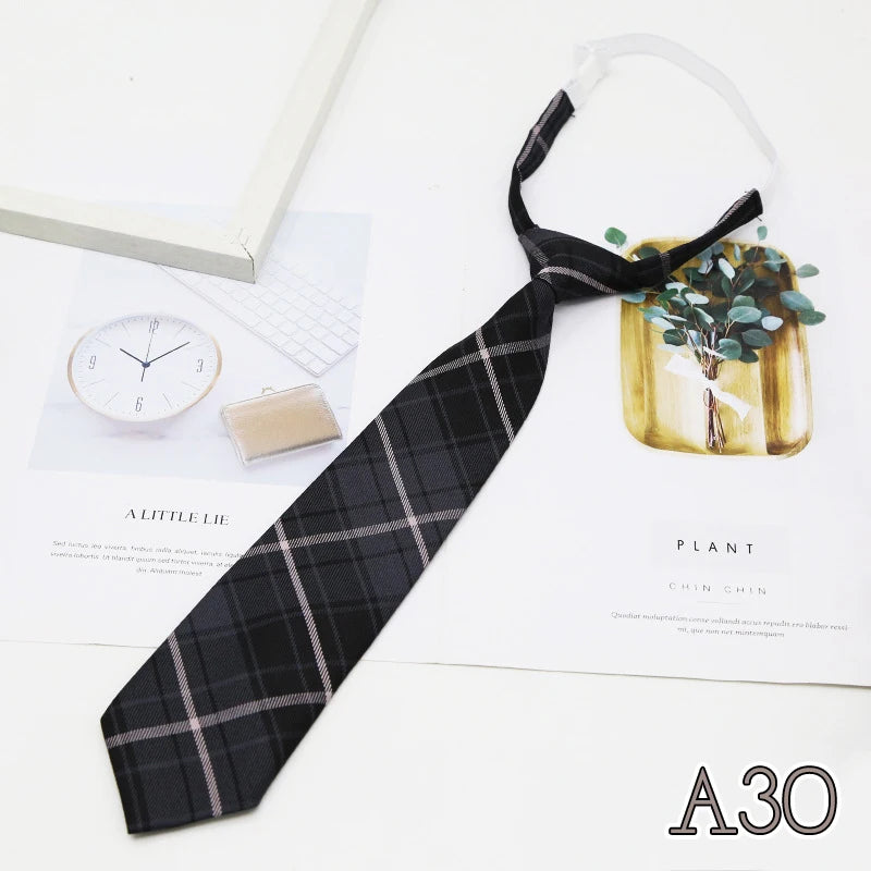 Women's JK Plaid Bow Tie Detachable Collar – College Style Detachable Bow Tie Qst A30