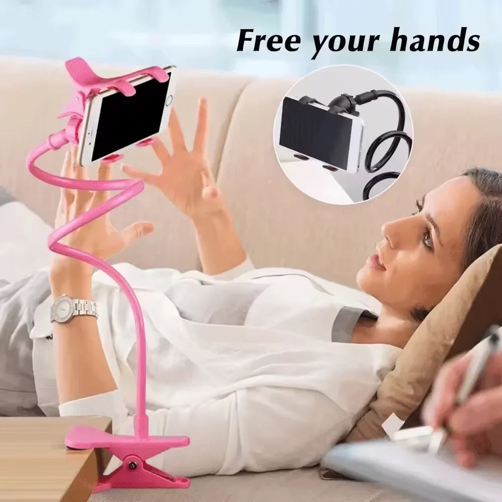 360° Clip Phone Holder Stand – Flexible Desk, Bed & Car Mount Phone Holder Stand Qme