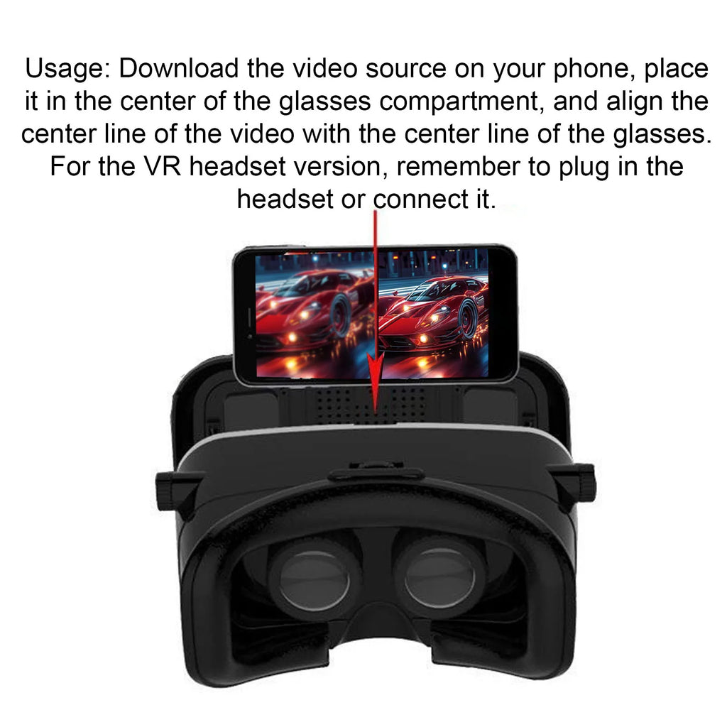 3D VR Headset 120° FOV Anti Blue Light + Bluetooth Controller VR Headset Qst