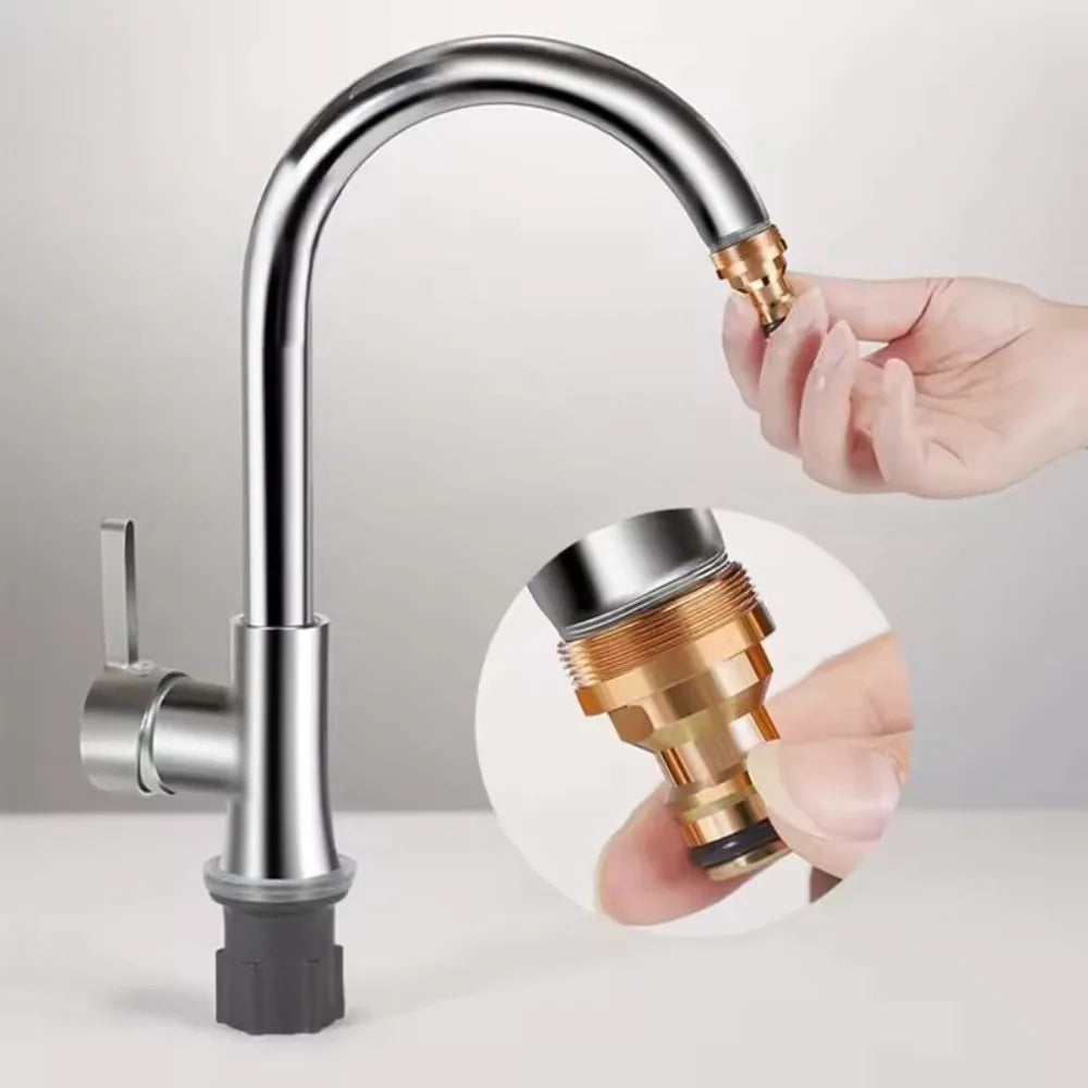 Universal M22 M24 Kitchen Faucet Adapter – Brass Hose Connector Faucet Hose Adapter Qme