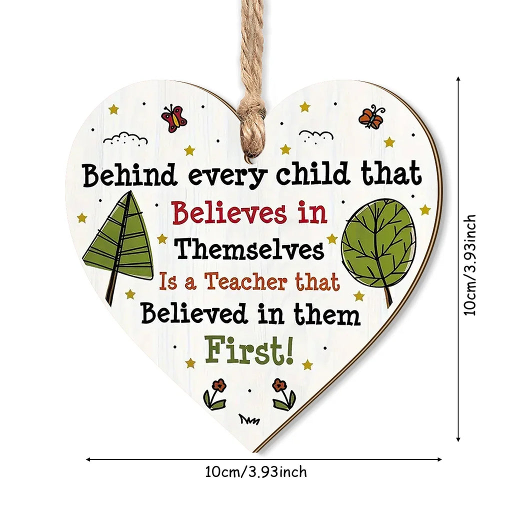 Wooden Thanksgiving Hand-Painted Love Tree Hanging Decoration Wooden Wall Hanging Qme