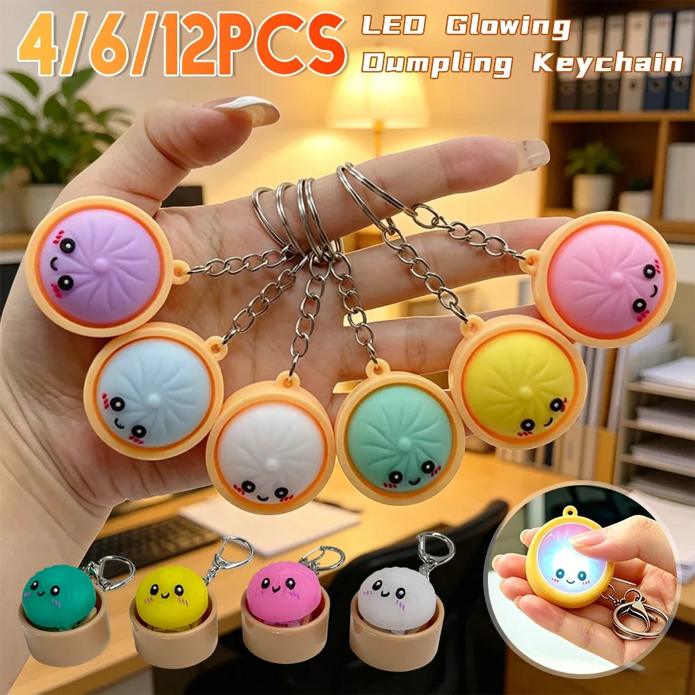3D Printed Dumpling Keyboard Keychain Fidget Clicker Toy Fidget Keychain Toy Qme