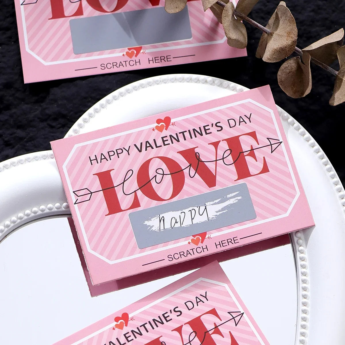 Scratch-Off Love Coupons Cards for Couples – Valentine's Day Couple Scratch-Off Cards Qme