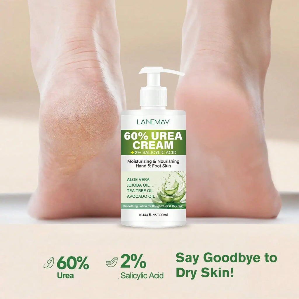 Lanemay 60% Urea Hand & Foot Cream – 300ml Deep Moisturizer Hand & Foot Cream Qst