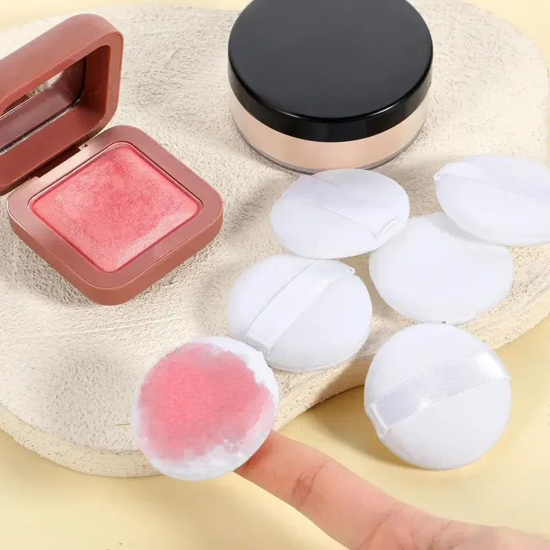 12-Pack Mini Fingertip Powder Puffs – Reusable Makeup Sponges Powder Puff Sponges Qme