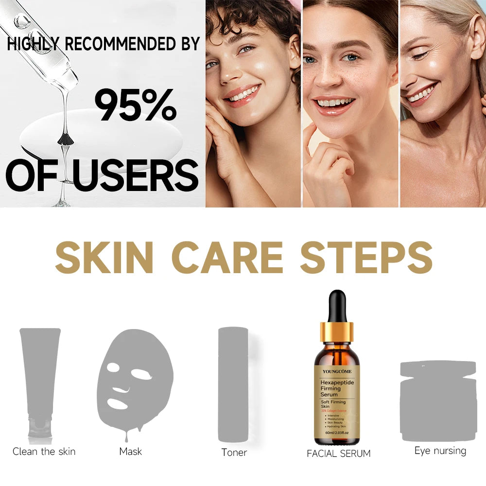 YOUNGCOME Hexapeptide Collagen Face Serum – Firm & Bright Face Serum Qst